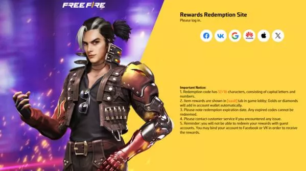 Free Fire Redeem Codes for Guest Account