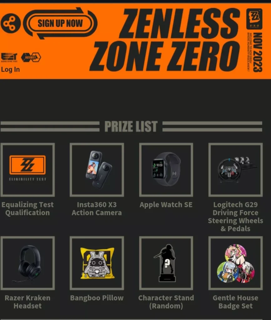 Get Zenless Zone Zero Lucky Draw Rewards