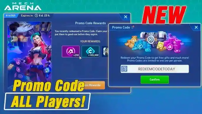 All New Mech Arena Promo Codes List for Free Rewards 2 Mech Arena redeem codes